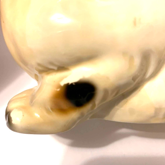 Vintage Harvey Knox Ceramic Calico Cat Blue Eyes Signed - Picture 5 of 15